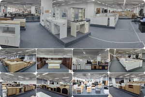 Étagère d'angle haute en forme de <span class=keywords><strong>L</strong></span>, bibliothèque sur pied à 6 niveaux, armoire d'angle blanche, vitrine pour bureau, salon, cuisine - Product Image 6