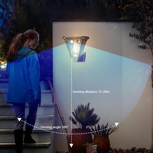 Applique murale de <span class=keywords><strong>jardin</strong></span> solaire LED étanche IP65 avec corps en plastique <span class=keywords><strong>pour</strong></span> éclairage de clôture de pelouse et de chemin - Product Image 2