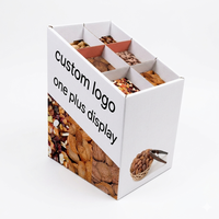 Présentoir en carton ondulé pliable et auto-vidant pour boissons, vin et bière