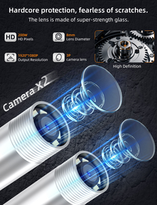 1080P độ nét cao dual-máy ảnh công nghiệp nội soi cầm tay bán cứng cáp sáng Analog camera mini IP67 không thấm nước - Product Image 3