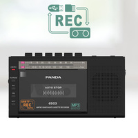 Enregistreur et Lecteur de Cassettes Portable Rétro Style Vintage Moderne OEM en Gros avec Carte SD, USB et Radio AM/FM