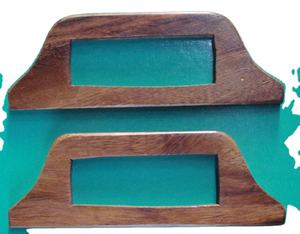 Bolso de mano con asa de madera - Product Image 3