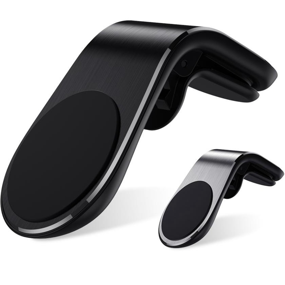 Wholesale Magnetic Car Phone Holder  for GPS L Shape Stand for Phone, Strong Magnet Metal Car Mount Air Vent Phone Holder
