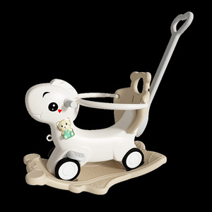 Caballo Balancín de Plástico para Niños, Juguete Multifuncional de Doble Uso para Niños y Niñas, Regalo de Cumpleaños para Niños de Un Año - Product Image 5