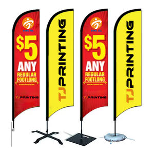 टाइफून प्रतिरोधी भारी-शुल्क कपड़े कठोर और टिकाऊ दीर्घकालिक आउटडोर विज्ञापन ध्वज - Product Image 1