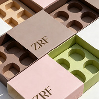 Boîte Cadeau de Luxe en Gros pour Chocolats, Tiroir Personnalisé Vide avec Estampage à Chaud Doré, Emballage de Chocolats