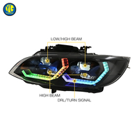 YU GUANG para BMW Serie 3 Pre-LCI, Faro LED 2007-2010 E92 Pre Lci 335i 330i 320i, Actualización Frontal LED, Faro Delantero RGB para BMW 335i E92