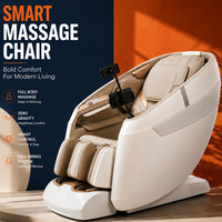 Nouveau fauteuil de massage Shiatsu pétrissant corps entier avec airbag SL 4D, fauteuil de massage corps entier à gravité zéro avec masseur pour les pieds