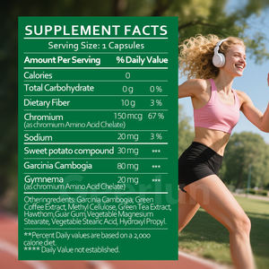 อาหารเสริมลดไขมันขั้นสูงยาเม็ดสารสกัดจากชาเขียว Garcinia cambogia แคปซูลลดความอ้วนควบคุมความอยากอาหาร - Product Image 6