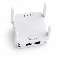 Répéteur WiFi sans fil 300 Mbps avec 4 antennes à gain élevé, ports WAN/LAN, mode routeur WPS, OEM/ODM