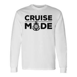 Cruise Mode Long Sleeve T-Shirt For Vacation <b>Travel</b> <b>Wear</b> - Product Image 2