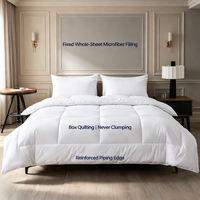Couette d'hôtel blanche 100 % coton, respirante, durable, toutes saisons, literie OEM, fournisseur direct, polyester