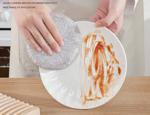 Éponges à récurer en microfibre double face améliorées Éponges à récurer les casseroles <span class=keywords><strong>de</strong></span> cuisine tout usage en <span class=keywords><strong>bambou</strong></span> anti-rayures pour les casseroles - Product Image 2