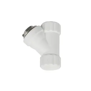 Leverancier Personaliseert Plastic Pijp 20-63Mm Fitting Ppr Y Type Dopfilter Kunststof Sanitair Buisfittingen