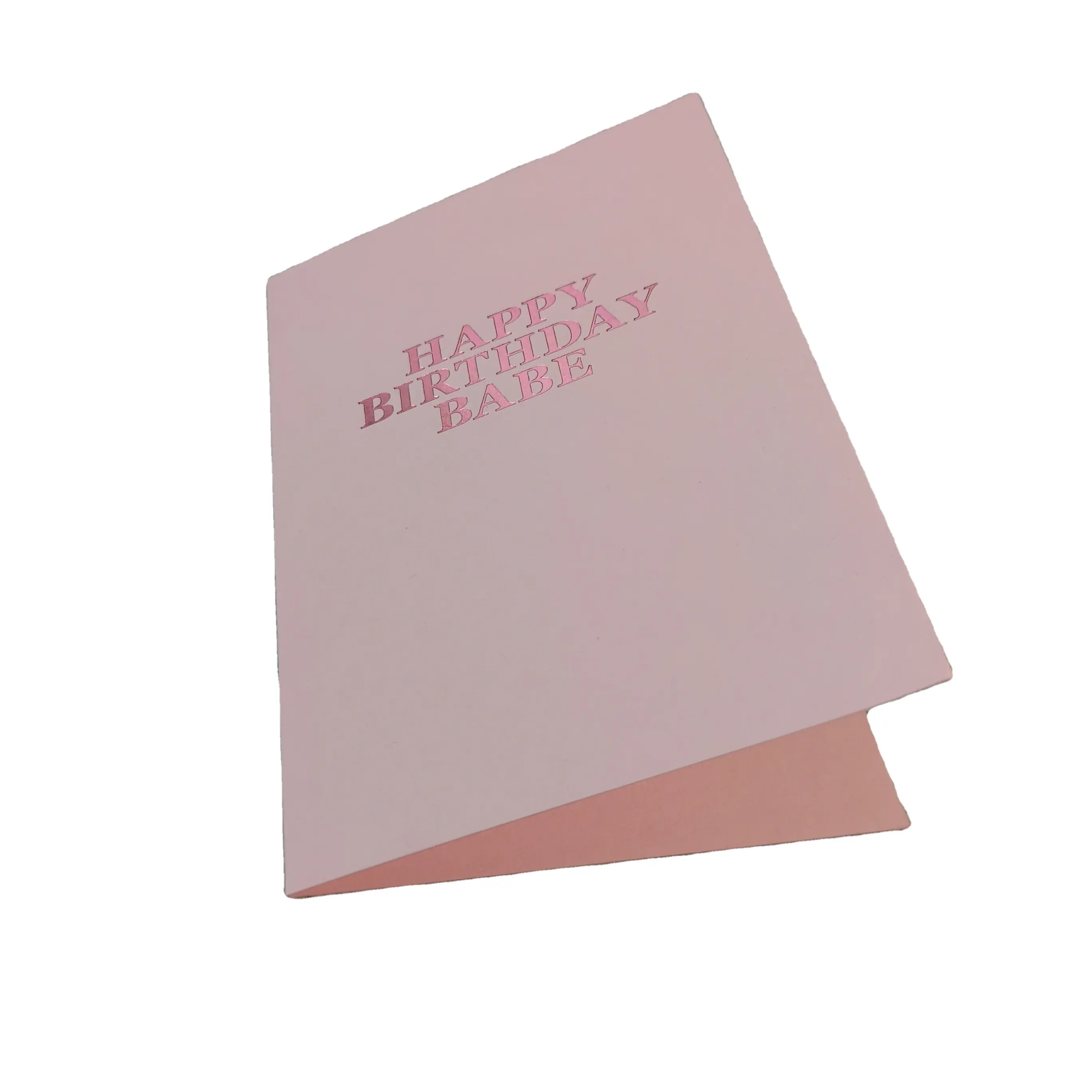 Перерабатываемая Золотая фольга, печатная художественная бумага, поздравительная открытка на день рождения
