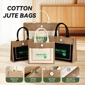 חם מכירה מותאם אישית לוגו טוטה תיק עם חבל ידית חבלים הסיטונאי - Product Image 2