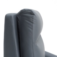 Geeksofa Fauteuil inclinable manuel en tissu ou cuir microfibre avec fonctions pivotantes et berçantes pour le salon