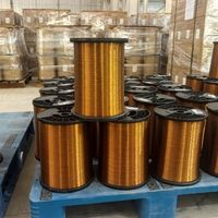 Fil émaillé CCA en gros, fil de cuivre recouvert d'aluminium pour bobine vocale d'enceinte, équipement audio, bobine personnalisée, usine