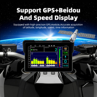 EKIY 7 inci Android 13 Navigasi GPS Motor Nirkabel CarPlay Android Auto Layar Sentuh 8 inti 2+32GB Google Play Monitor TPMS