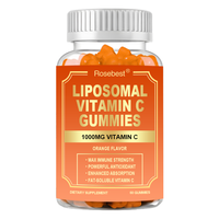 Complément alimentaire en gommes à la vitamine C ultra-puissante 1500 mg, formule personnalisée, fabriqué en Chine, enrichi en fer et en zinc pour hommes et femmes