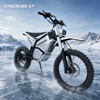 SYKERUNS X7 Electric Dirt Bike Sturdy Build Adventure Racing Cross-Country Riding 60V Long-Range Battery Dirt Bike Adult
