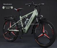 Bicicleta Eléctrica de Montaña para Jóvenes Urbanos, Motor sin Escobillas en la Rueda Trasera de 350W, Batería de Litio de 11ah, Batería Oculta, Frenos de Disco Dobles