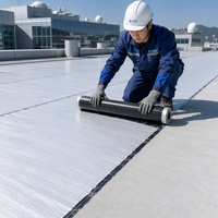 Membrana Impermeable para Reparación de Techos, Superficie de Lámina de Aluminio, Fabricante de Betún
