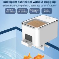 Distributeur automatique intelligent de nourriture pour poissons d'aquarium avec contrôle à distance par application et minuterie