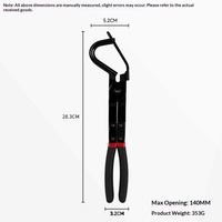 Pince de démontage pour embouts et patins en caoutchouc de tuyaux d'échappement – Outil automobile