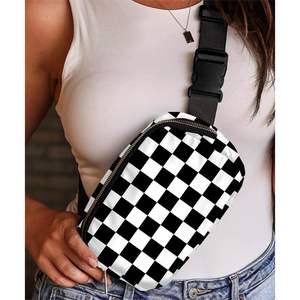 סיטונאי לבן מקופסת אבזם רחב חגורה רחבה שקית crossbody עבור נשים שקית בום - Product Image 1