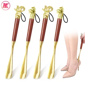 New Products Hot Sale High Quality Long Metal Lion ShoeHorn With Different Animal Head