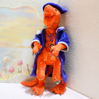 Boneka Dinosaurus Kustom Berkualitas Tinggi, Mainan Plushie dengan Kerangka Internal Fleksibel untuk Koleksi dan Hadiah