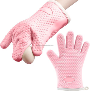 Guantes <span class=keywords><strong>de</strong></span> Silicona Impresos Aptos para Alimentos, Resistentes al Calor, para Barbacoa, <span class=keywords><strong>Horno</strong></span> y Repostería - Product Image 2