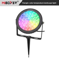 Lampe de jardin LED MiBoxer FUTC03 15W avec télécommande sans fil 24G et Wi-Fi pour utilisation en extérieur