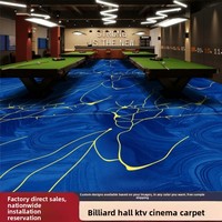 Tapis commercial en fibres synthétiques tissé à la machine pour salles de billard, salles de jeux, hôtels ; Tapis imprimé pleine surface