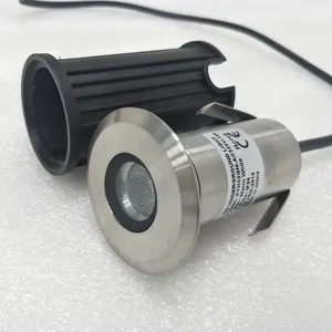 Chất lượng cao IP68 không thấm nước 12V 24V ấm trắng boong Fob nhiều màu LED mini dưới nước trong lòng đất ánh sáng ngầm