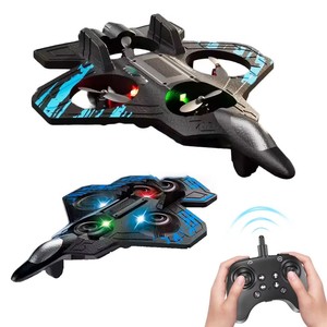 Cross-border Hot 360 °   Avion de combat RC circulaire en mousse durable avec télécommande, chargeur et lumières LED - Product Image 1