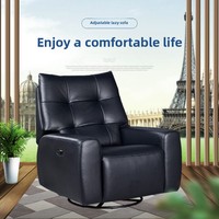 Fauteuil inclinable électrique multifonctionnel et transat à bascule, design moderne en chêne pour salon, confort pour l'allaitement des bébés
