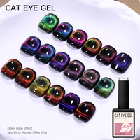 Nouveau vernis gel œil de chat galaxie cristal français non toxique longue durée écologique pour lampe LED UV en gros