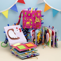 2025 nouveau Mini Montessori jouets éducatifs 15*15 livre occupé pour enfants éducation précoce feutre tissu livre