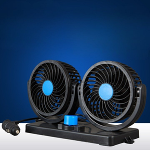 Ventilador de salpicadero para camión de alta calidad con adaptador USB compatible con turbina de refrigeración de aire de doble cabezal, ventilador portátil para coche. - Product Image 6