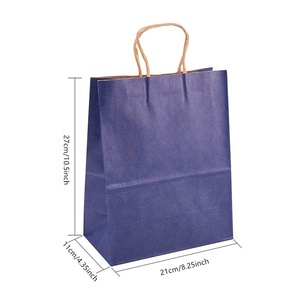 Sac en papier kraft à fond carré pour emballage cadeau DIY, emballage à emporter, sac à lunch de haute qualité, personnalisable pour emporter - Product Image 4