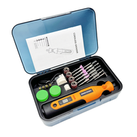 Kit de mini-fraiseuse rotative 7,4 V - Outils électriques DIY avec lumière et contrôle à 12 vitesses pour la sculpture, le polissage, etc. 1202