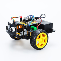 Tscinbuny Kit de Robot de Coche Inteligente Mini Programable 2WD, Proyecto de Educación STEM para Niños Escolares