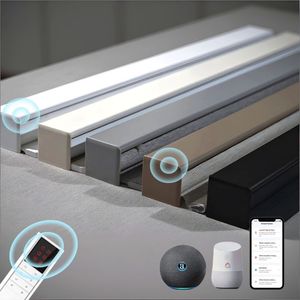 맞춤 제작 전동 스마트 커튼 창문 프레임 블랙아웃 롤러 블라인드 - Product Image 1