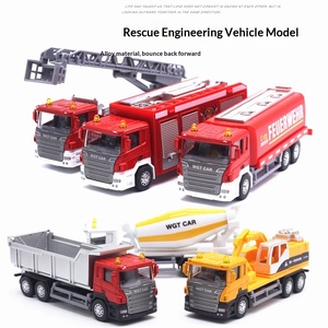 9 Modelli di Veicoli da Costruzione in Metallo, <span class=keywords><strong>Camion</strong></span> dei Pompieri, Escavatori, <span class=keywords><strong>Camion</strong></span> <span class=keywords><strong>della</strong></span> <span class=keywords><strong>Spazzatura</strong></span>, Auto <span class=keywords><strong>Giocattolo</strong></span> in Scala 1:50 - Product Image 3
