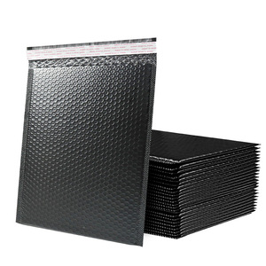 Sac d'expédition en mousse colorée épaissie 50x40x40mm noir à bulles pour emballage de bijoux et de téléphones - Product Image 2