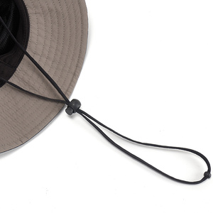 RongGuang nouvelle mode personnalisée plaine couleur unie imperméable à l'eau grand bord escalade seau chapeau Camping pêcheur chapeau pour femmes hommes - Product Image 6