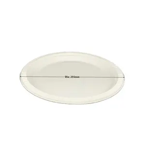 dinner set disposable party plastic divided plates for food serving and cutlery corn starch biodegradable plate