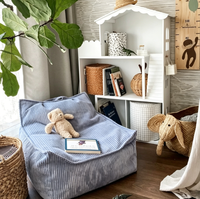Canapé paresseux compressible garni de mousse déchiquetée, chaise tatami extra large à dossier unique pour enfants et salon, vente en gros